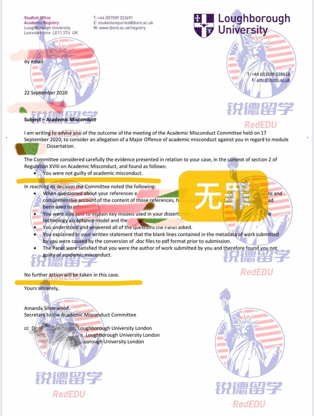 多伦多大学考试作弊指控申诉案例